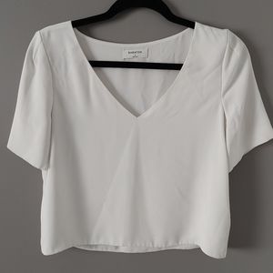 Wilfred Cropped Blouse- white